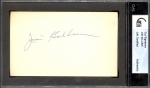 Jim Gilliam Autographed 3 x 5 (Brooklyn Dodgers)